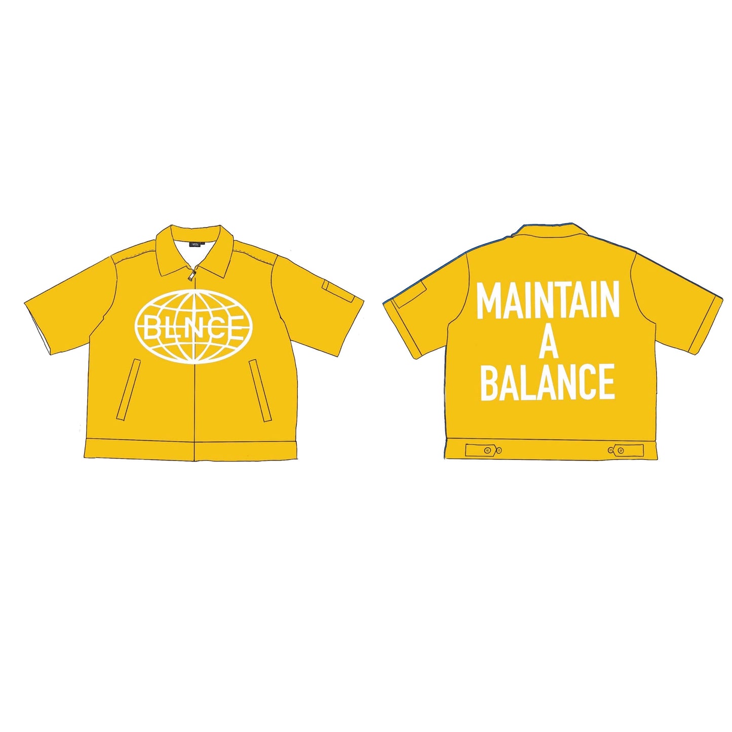 Yellow Starter Jacket (Short Sleeve)